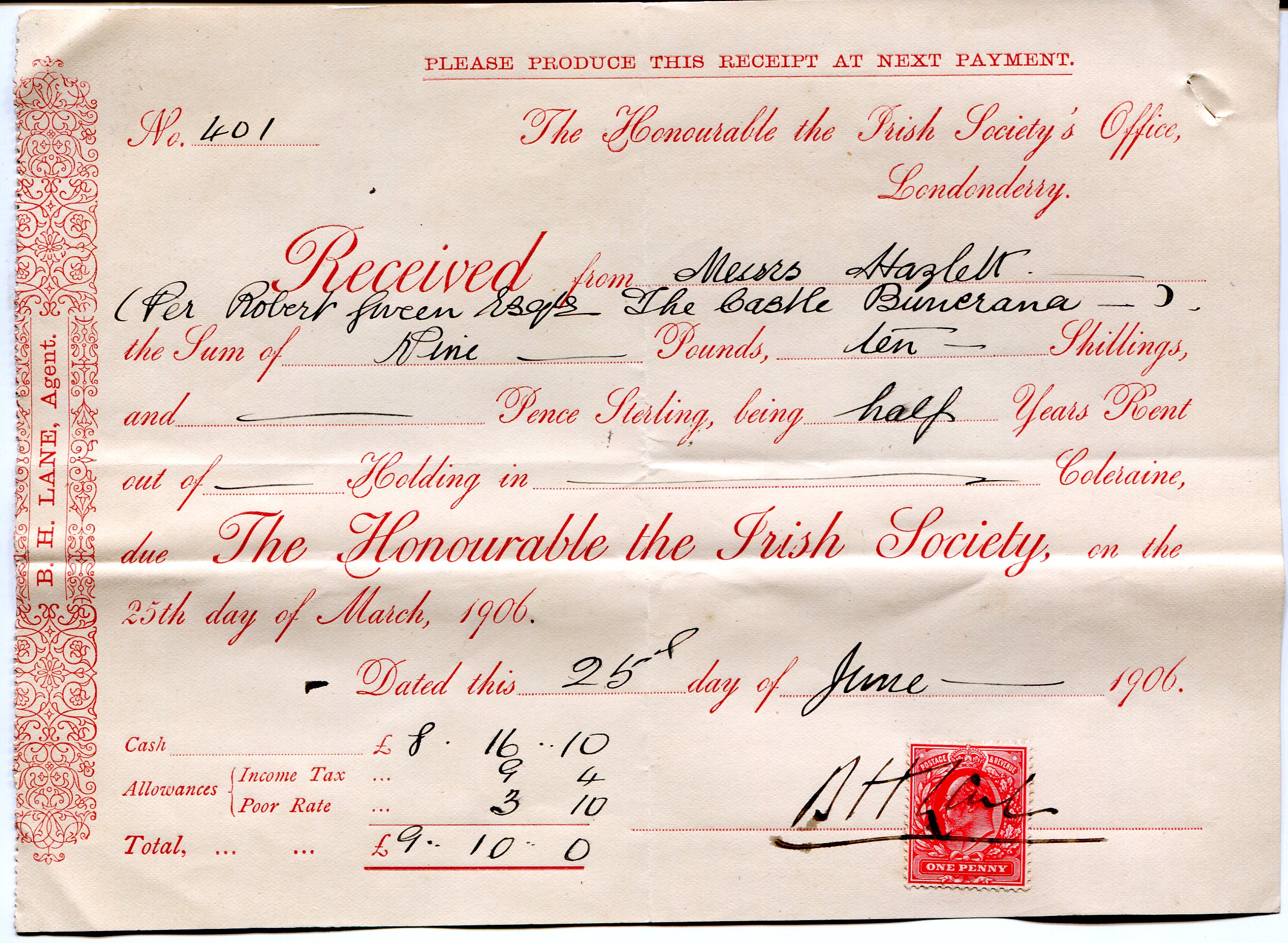 How to write a receipt for a private sale image