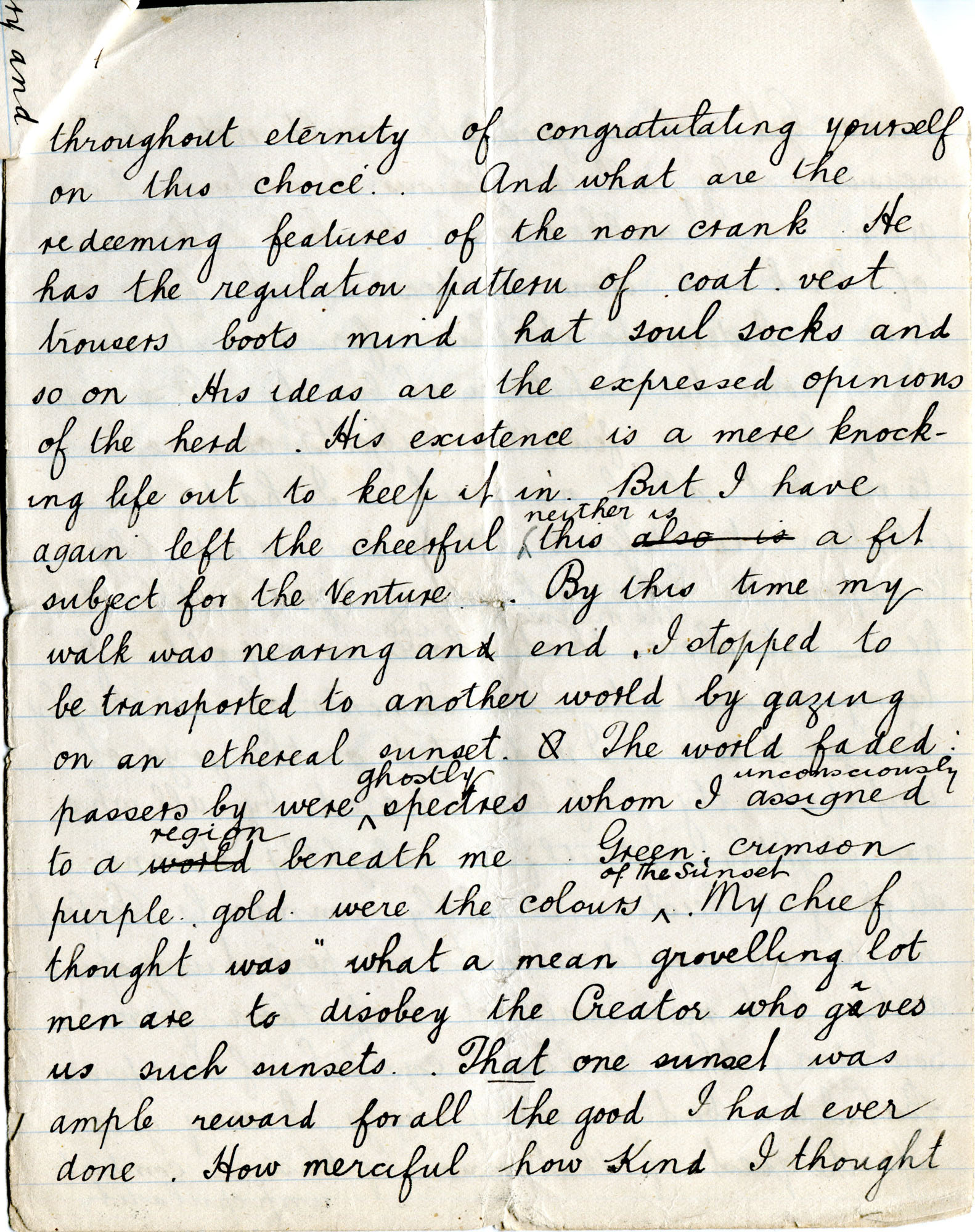 Essay on evening walk for grade 10 image